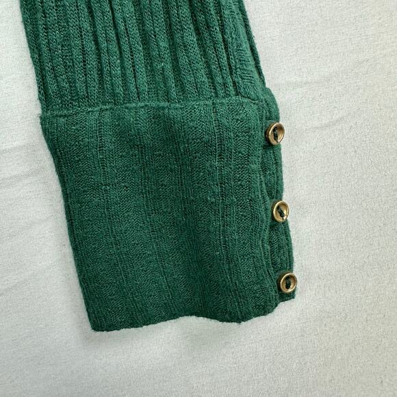 Lucky Brand Embroidered Button Henley Top Women’s XS Green NWT - Picture 4 of 5